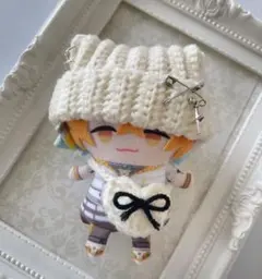 〖ホワイト〗 にじぱぺっと ネコ耳 ニット帽 ぬい服 にじぱぺ