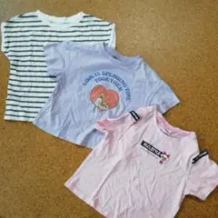 120サイズ　半袖Tシャツ3枚セット　女の子　コットン