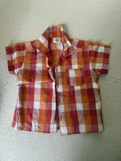 filot de bébé 半袖チェックシャツ 80
