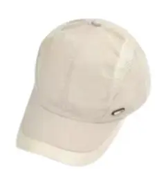 送料無料/新品未使用　ベージュ メッシュGOLFキャップ スポーツブランド