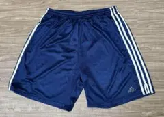 adidas ネイビー ショートパンツ 3本ライン XLサイズ 00s Y2K