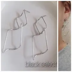 2連ピアス　シルバー
