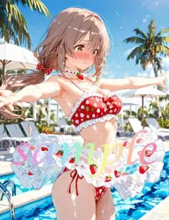 c507 美少女 かわいい イラスト 下着 コスプレ セクシー A4ポスター