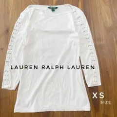 LAUREN RALPH LAURENローレン　ラルフローレン　ロンT 白　XS