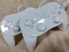 【フィルム付】任天堂 Wii クラシックコントローラPRO 2個セット