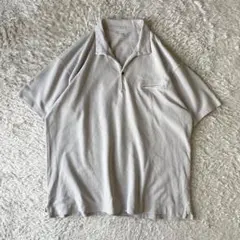 45R 美品 ジンバブエコットンポロシャツ 4 ライトグレー