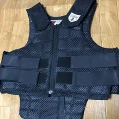 乗馬用品 PHOENIX メッシュ乗馬プロテクター ブラック サイズ／YL