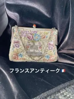 新品未使用　プチポアン刺繍　パーティーバック　　語らい 新品未使用 プチポアン刺繍 パーティーバック 語らい