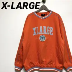 X-LARGE★スウェット★トレーナー★オレンジ★XL★オーバーサイズ★