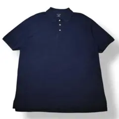 「St. John's Bay ネイビーポロ｜2XL ヘビーコットン 鹿の子地」