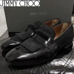 箱付き JIMMY CHOO ジミーチュウ フリンジローファー イタリア製