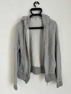 LOUNIE グレー ジップアップパーカー 38