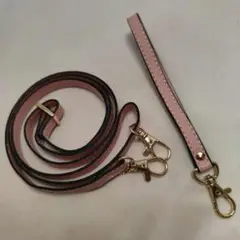 ショルダーストラップ　ハンドストラップ　セット　ピンク