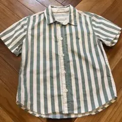 H&M ストライプ柄 半袖シャツ 3T