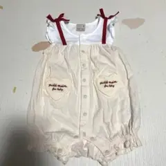プティマイン petit main ハートポケットカバーオール 70cm