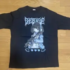 キャラクターイラスト Tシャツ ブラック