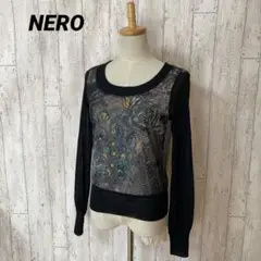 NERO マツオインターナショナル 総柄ナイロンカットソー
