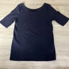 【美品】UNIQLO ネイビーVネック Tシャツ Sサイズ