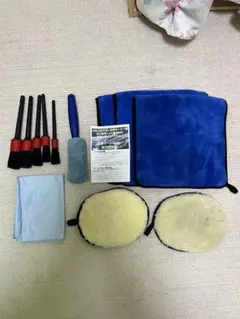 洗車用ブラシとクロスセット