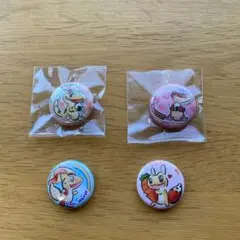 【缶バッジ】爬虫類　4個まとめ売り　レオパ　レプタイ
