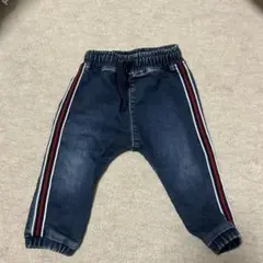 H&M ストライプダークブルーパンツ 80