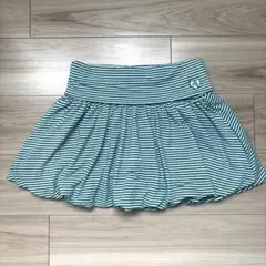 【美品】パーリーゲイツ ショートパンツ キュロット スカート ボーダー 緑