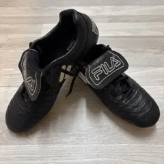 希少レトロ　FILA サッカースパイクブラック 新品未使用/レア)フィラ FILA サッカースパイク 28.0サイズ