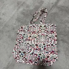【新品未使用】花柄エコバッグ 内ポケット付き