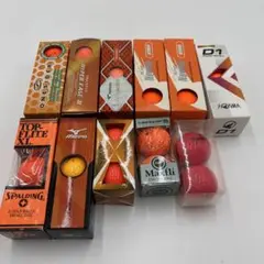 未使用 30球 ゴルフボール（オレンジ系・ピンク）MIZUNO HONMA等