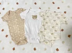 半袖ロンパース 肌着 3点セット 50-60cm