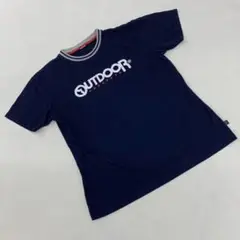OUTDOOR PRODUCTS ロゴTシャツ 半袖 クルーネック ネイビー L