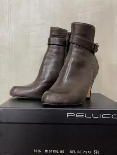 PELLICO ペリーコ ベルテッド ショートブーツ ブラウン 37 1/2