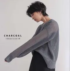 for/c メッシュニットプルオーバー