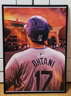 祝ドジャース大谷翔平 2024年MVP獲得！A3サイズポスターフレーム付き①