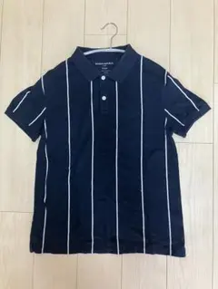 BANANA REPUBLIC ネイビー ストライプ ポロシャツ M
