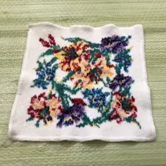 Lotte Stoller 花柄ハンカチ 約25cm