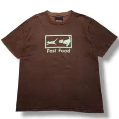 F323　【即購入OK】　UNFLEDGED　アニマルTシャツ　M相当　ブラウン