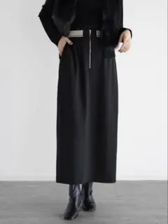 ヤマダヤ ラディエイト ウエストデザインスカート ブラック 新品
