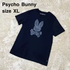 【未使用級】Psycho Bunny サイコバニー　ビッグロゴ　XL 黒