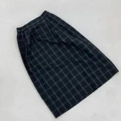 earth music & ecology チェックスカート ブラック Fサイズ