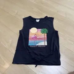 H&M タンクトップ　黒　130〜