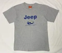 90s JEEP ジープ tシャツ TEE 半袖 M ロゴ プリント グレー