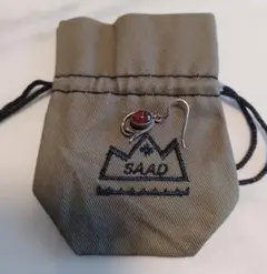 SAAD ピアス ガーネット silver925