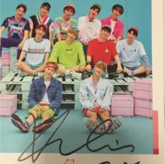 Wanna one サイン入りpink クァンリン ライグァンリン