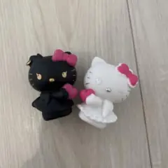 ハローキティ フィギュア セット 黒 白