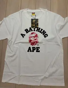 A BATHING APE カモフラージュスカル Tシャツ Lサイズ
