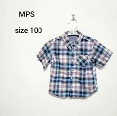 【夏物最終価格】エムピーエス☆　男の子　半袖シャツ　100