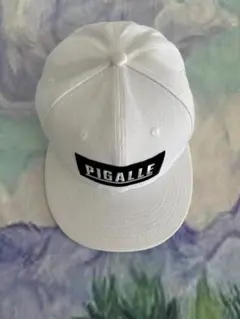 PIGALLE ホワイト ベースボールキャップ