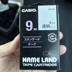 CASIO XR-9X 透明テープ　9ミリ
