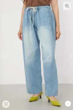ロデオクラウンズワイドボウル SQUEEZE DENIM WIDE PT BLU